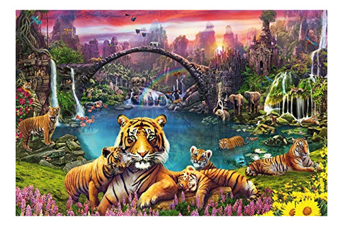 Tigres De Ravensburger En El Paraíso 3000 Ccx82