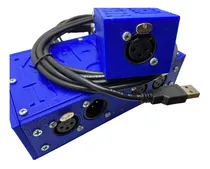 Comprar Combo Splitter Dmx 2 Canales En Gabinete + Usb Dmx 512