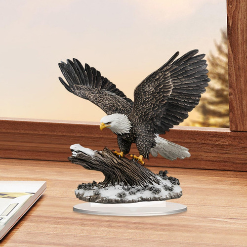 Acrylic Eagle Ornament 2d Central De Mesa Plana Centro De