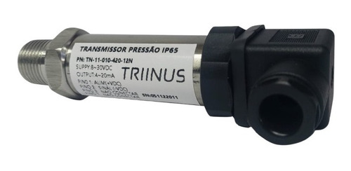 Transmissor De Pressão Ip65, 0...20bar, 4...20ma, 1/2 Npt