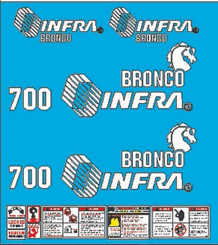 Calcomanías Bronco Infra 7000w Con Preventivos Originales