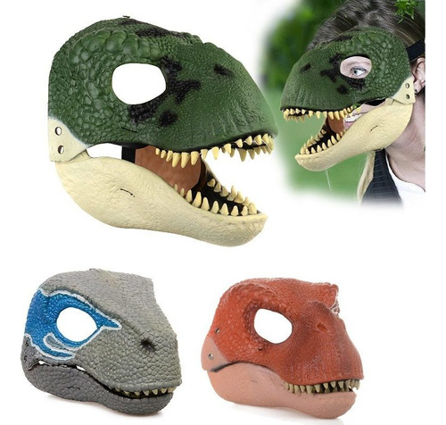 Máscara De Dinosaurio De Halloween 3d, Accesorios For Juego