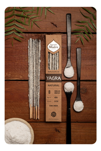 Incienso Natural Varillas Extra Gruesas Sagrada Madre Fragancia Yagra