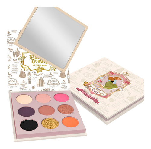 Paleta Sombras 9 Tonos Colección Bella Durmiente Disney 100