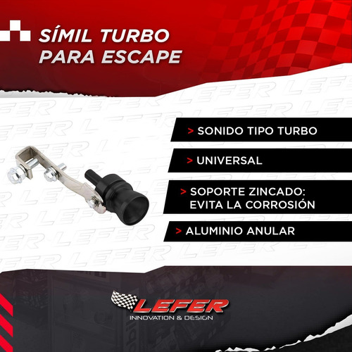 Imagen 2 de 10 de Simil Turbo Falso Silvato Chiflido Escape Motos Y Autos