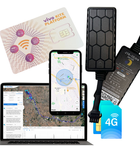 Rastreador Gps Veicular 4g Com Relé Bloqueio Chip M2m E App
