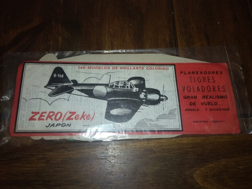 Avión Zero Antiguo Planeador Ind Uruguaya Tigres Voladores