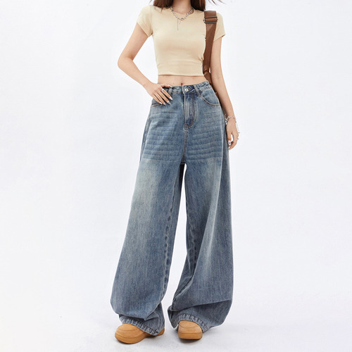 Pantalones Rectos Especiales De Cintura Alta A Juego Para Mu
