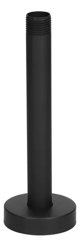 Extensión De Brazo Para Cabezal De Ducha - Acero Inoxidable Negro, 6 Pulgadas, Ajustable, Fácil Instalación Sin Herramientas