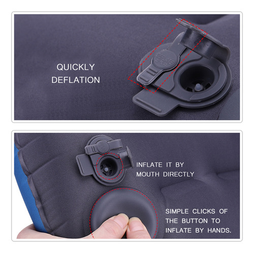 Almohada De Viaje Ultraligera Iatable Para Acampar Y Usar En