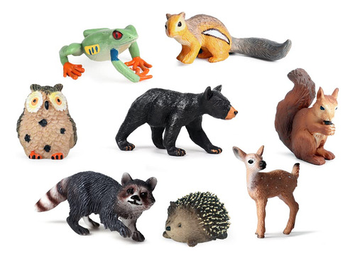 Rcomg 8 Figuras De Beb De Lana Y Animales, Figuras De Animal