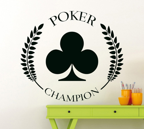 Adesivo De Parede Poker  57x64 Cm Baralho Jogo Campeonato M5