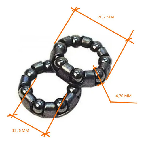 Imagen 2 de 10 de Grapodinas De Rueda Delantera X 10 Unidades - Racer Bikes