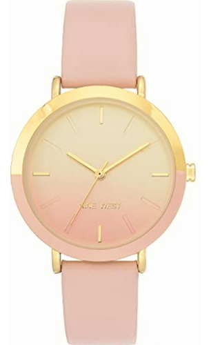 Nine West Reloj De Pulsera Para Mujer, Rosa, Dorado