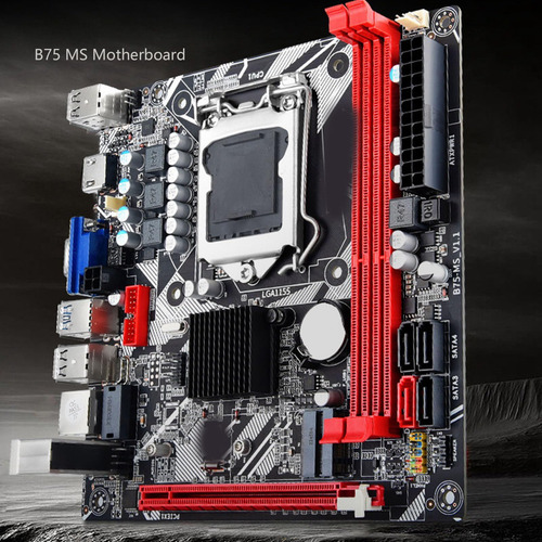 Placa Base De La Computadora, B75 Ms Lga 1155 Itx Gaming Plo