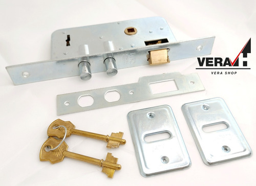 Imagen 10 de 10 de Cerradura Puerta De Frente Seguridad Doble Perno Divo 1201