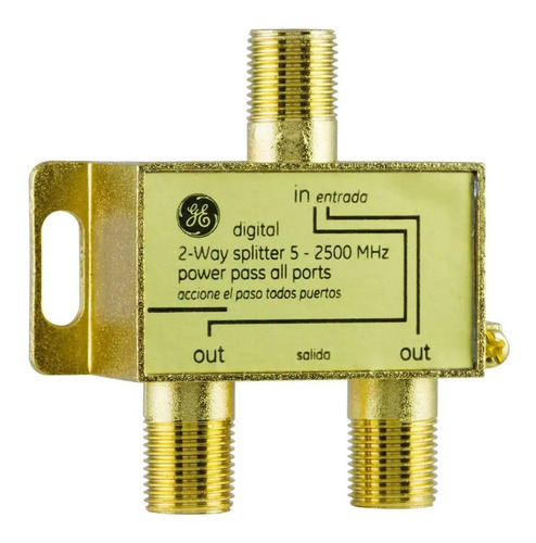 Splitter Digital Divisor 2 Vías 5 - 2500mhz Cable Coaxial