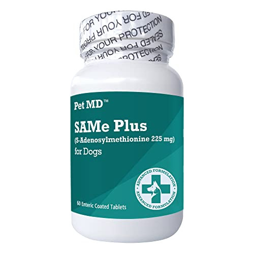 Pet Md Same Plus S-adenosyl For Dogs 225 Mg Hepatic P9dab