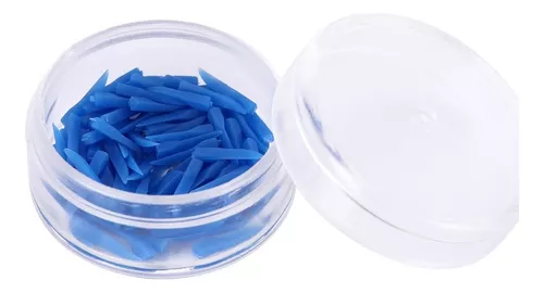 400pcs cuñas plásticas desechables de plástico dental Poly-cuñas con  agujeros 4 colores 4 tamaños/conjunto