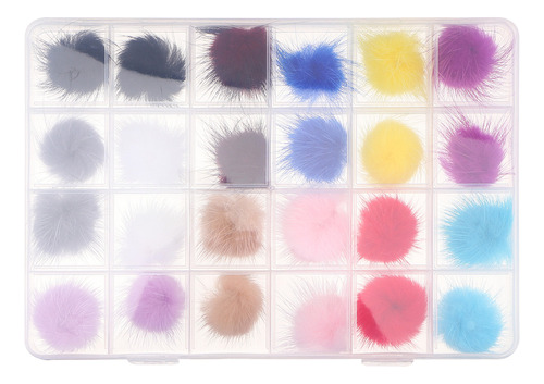 Fursuits Nail Fur Ball Accessories Fluffy, 24 Unidades