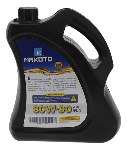 Aceite 80w90 Galon Gl5 Makoto Makoto 80w90g-gl5-m-mkt