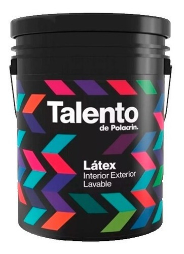 Latex Interior - Exterior  20 Lts Blanco Talento Polacrin Universo Pinturerias 