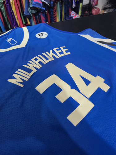 Camiseta Basquet Nba Milwaukee Bucks #34