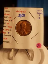 Comprar Cent Usa 1969s C\u002Ferrores D Acuñacion Vea Descripcion #51