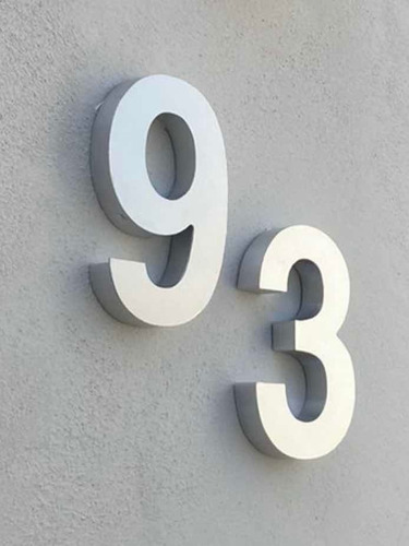 Modernos Números Para Casa 3d
