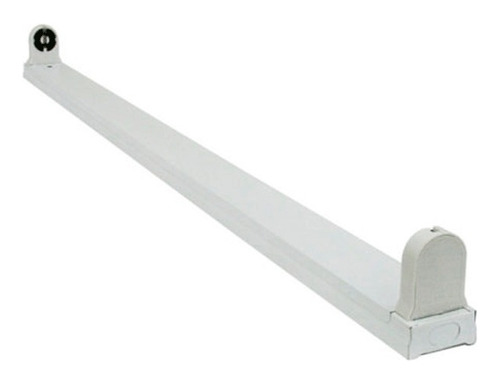 Gabinete Canaleta C/bases Para 1 Tubo Led T8 G13 Philco. Color Blanco