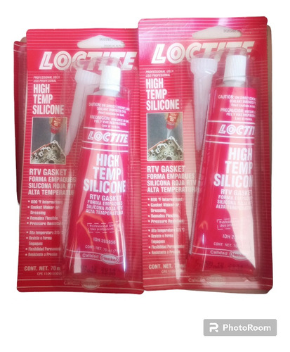 Silicón Rojo Alta Temperatura Loctite 