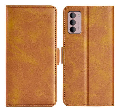 Funda De Cuero Magnética De Doble Cara Para Motorola Moto G4