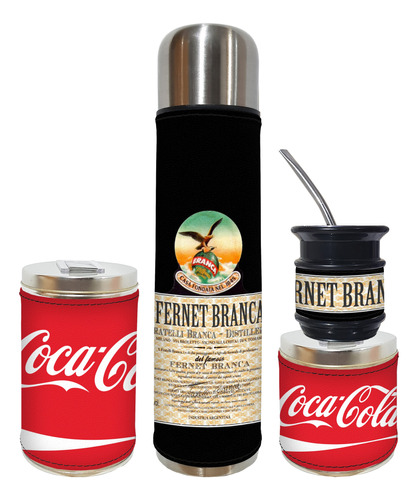 Set Matero 4 Piezas Ambty Branca Fernet Excelente Calidad