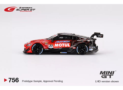 Mini Gt Nissan Z Gt500 Motul Nismo 23 Super Gt Series #756 Color Rojo