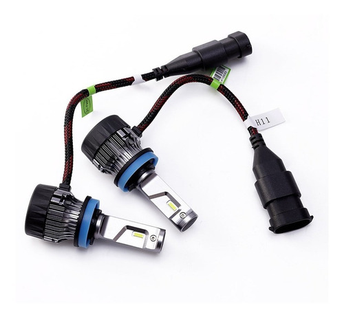 Kit Lâmpadas Farol H16ll Super Led Cree 600lm 6000k Mini