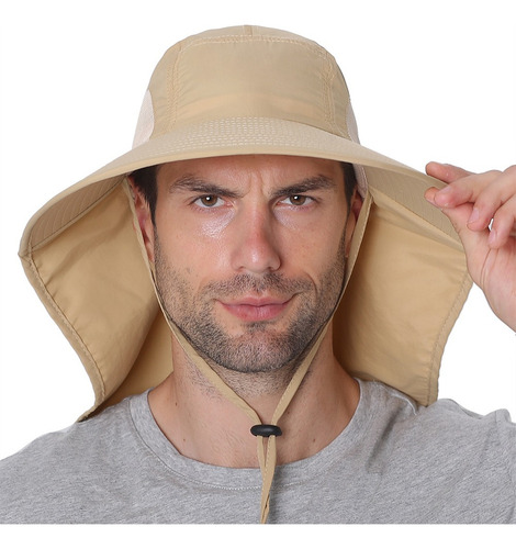 ) Gorra De Pesca De Ala Ancha Sombrero Para El Sol Con