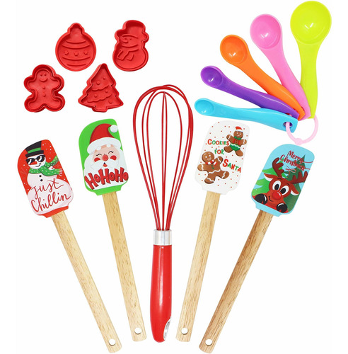 14 S Utensilio Cocina Navidad Espatula Cortador Galleta Te