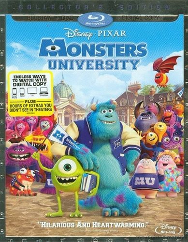 Blu-ray + Dvd Monsters University