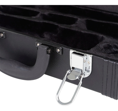 Tubo Negro Portable Clarinete Caso Anti-choque Clarinete