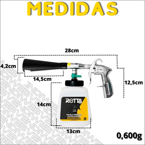 Pistola Tornador Com Rolamento + Toalha Microfibra Presente