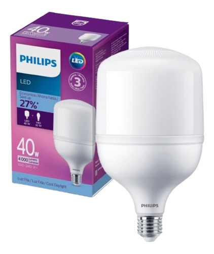 Ampolleta Alta Potencia Led Philips 40w 3.600 Lumenes E27