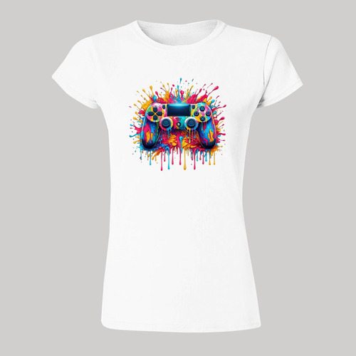 Playera Mujer Gaming Psicodélico 000120b