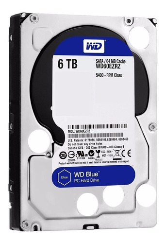 Disco Duro Western Digital  Blue  6tb Sata  3.5  