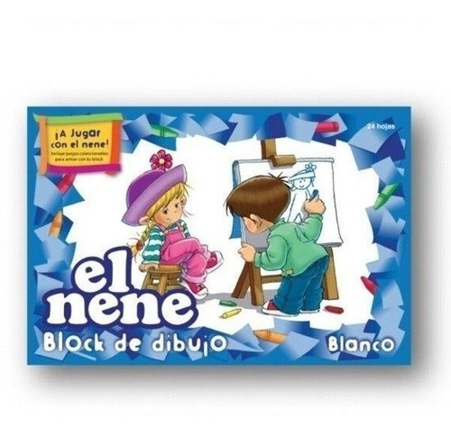 3 Block El Nene Blanco + Block El Nene Color N5 24 Hojas