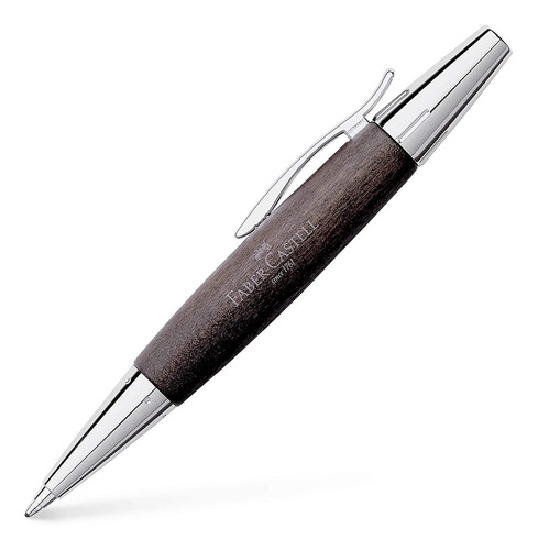 Faber Castell 148383 - E-motion Twist Cromo/madera Negro B..