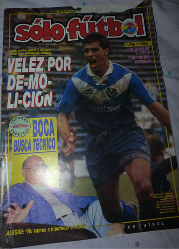 Revista Solo Futbol Velez Por Definicion 1990