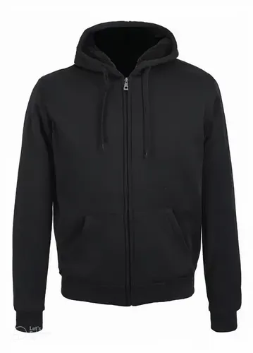 Sudadera Negra Capucha Caballero