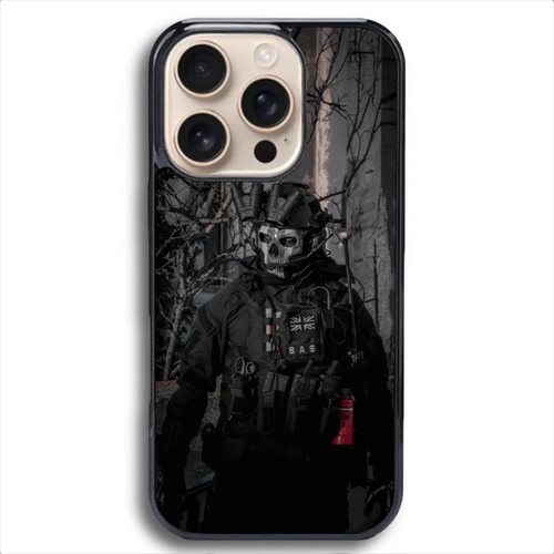 Funda Antigolpes Para Iphone Y Otros Ghost Call Of Duty No.3 Negro Iphone 13 Pro