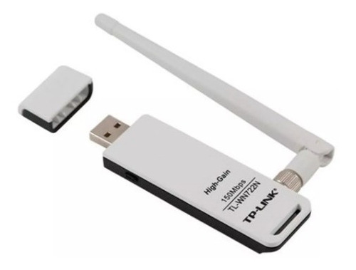 Imagen 1 de 7 de Adaptador Usb Inalámbrico 150mbps Alta Ganancia Tlwn722n Tpl