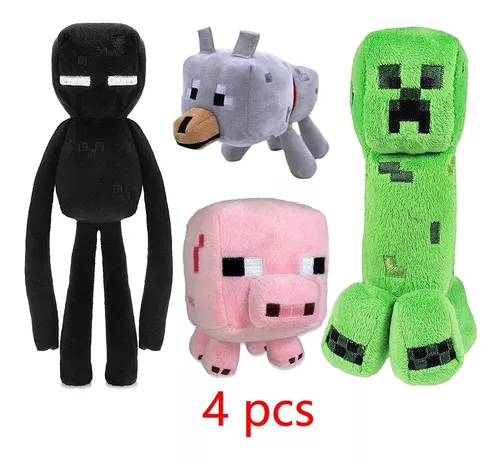 Minecraft pelúcia brinquedo pixel doll para crianças presente